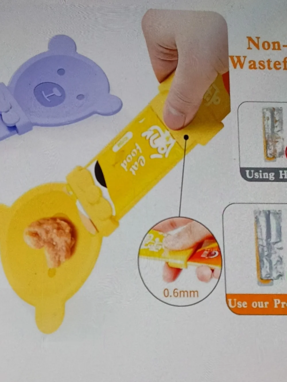 Johiux Lilac 😺 Cat Feeding Spoon and Can Spoon Opener Set